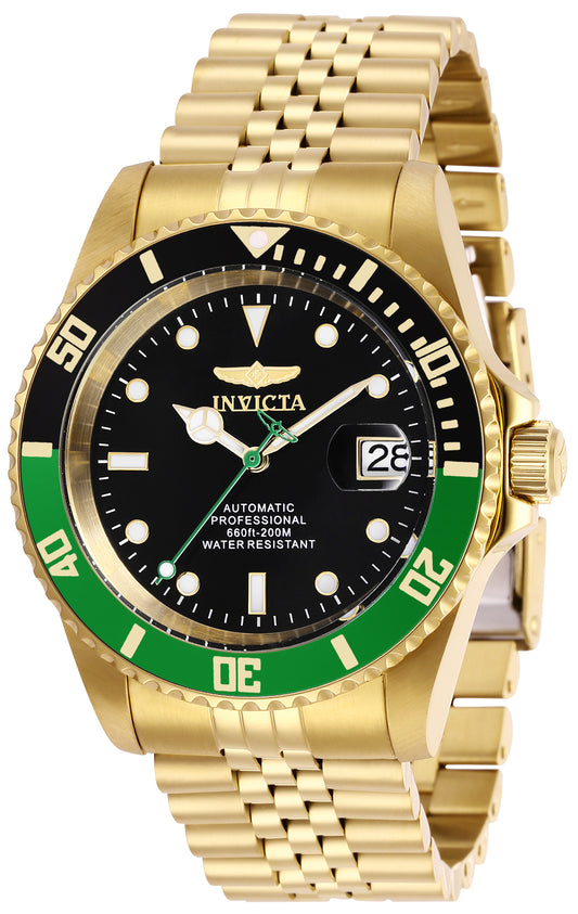 Invicta Men's 29184 Pro Diver Automatic 3 Hand Black Dial Watch