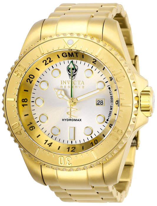 Invicta Men's 29729 Hydromax  Quartz 3 Hand Silver Dial Watch