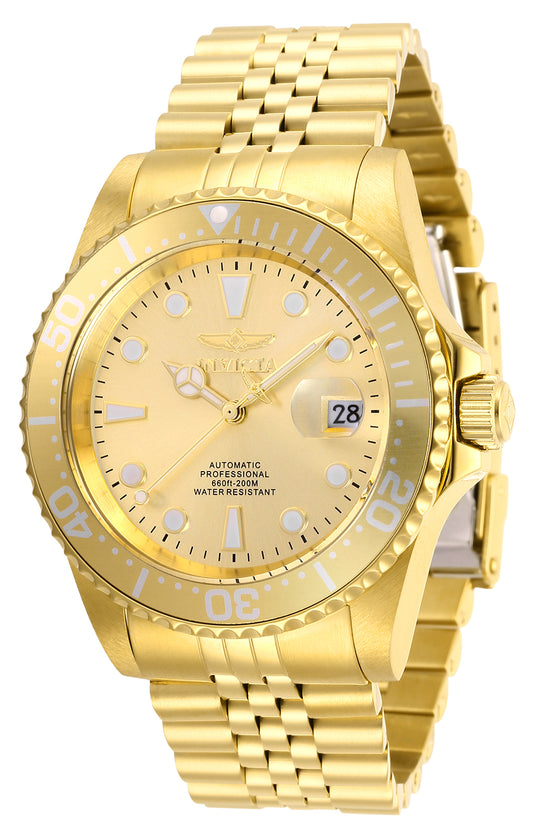 Invicta Men's 30096 Pro Diver Automatic 3 Hand Champagne Dial Watch