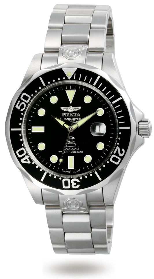 Invicta Men's 3044 Pro Diver Automatic 3 Hand Black Dial Watch