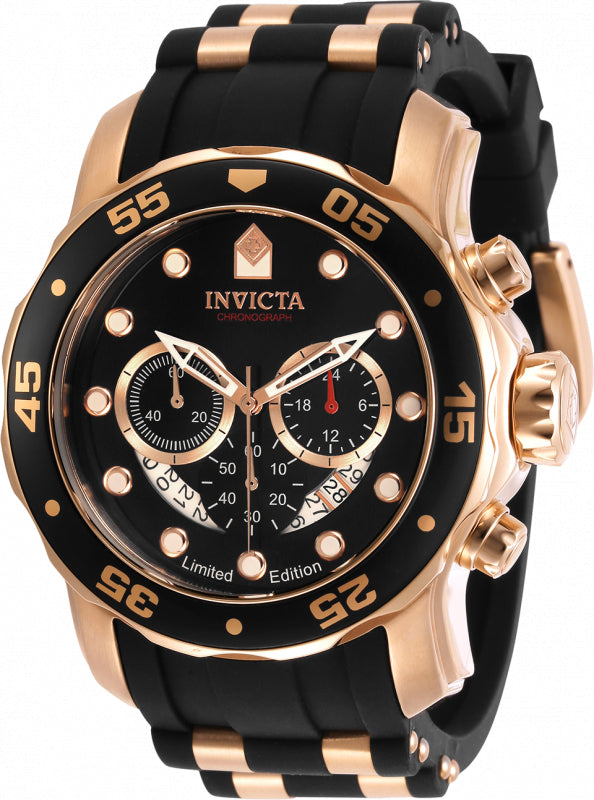 Invicta Men's 30825 Pro Diver Quartz Chronograph Black Dial Watch