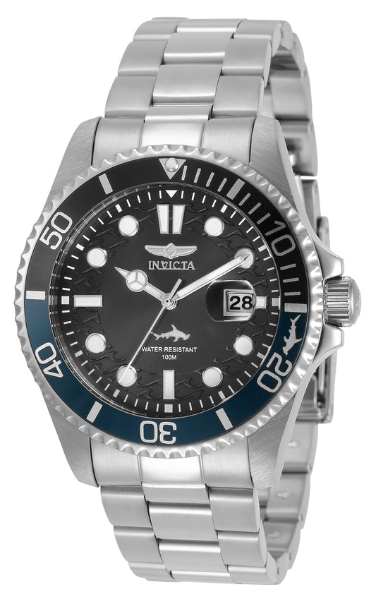 Invicta Men's 30956 Pro Diver  Quartz 3 Hand Black Dial Watch