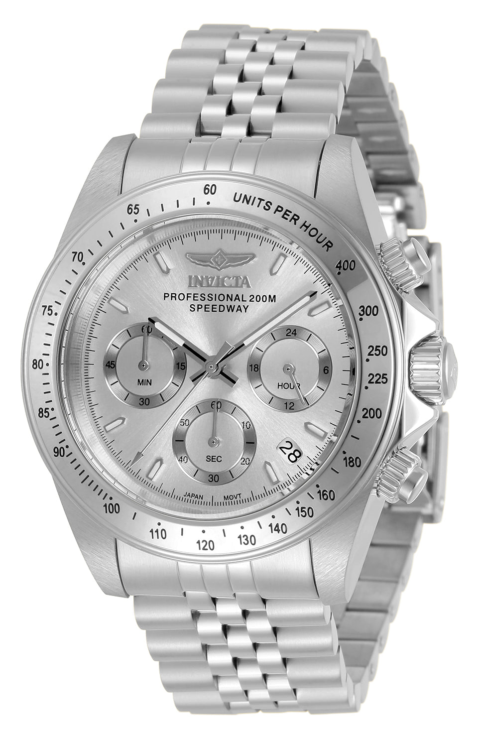 Invicta Men's 30988 Speedway Quartz Chronograph Silver Dial Watch