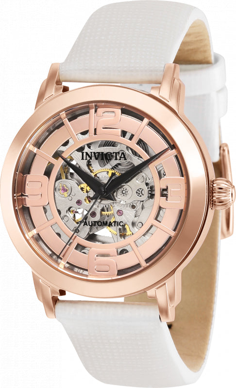 Invicta Women's 32293 Objet D Art  Automatic 3 Hand Rose Gold Dial Watch