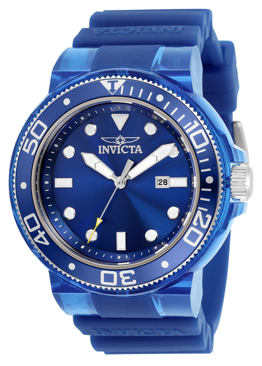 Invicta Men's 32331 Pro Diver Quartz 3 Hand Blue Dial Watch