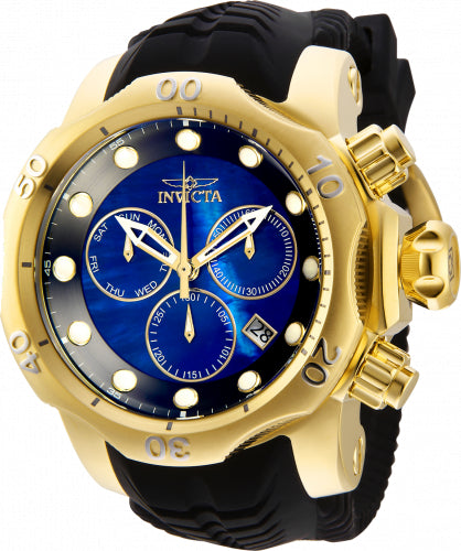 Invicta Men's 32614 Venom Quartz Chronograph Black, Blue Dial