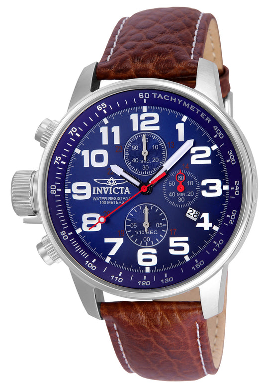 Invicta Men's 3328 I-Force Quartz 3 Hand Blue Dial Watch