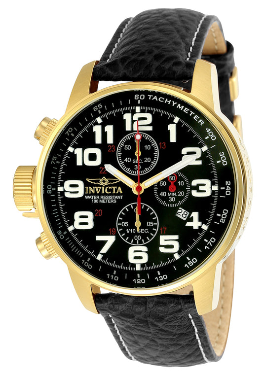 Invicta Men's 3330 I-Force  Quartz Chronograph Black Dial Watch
