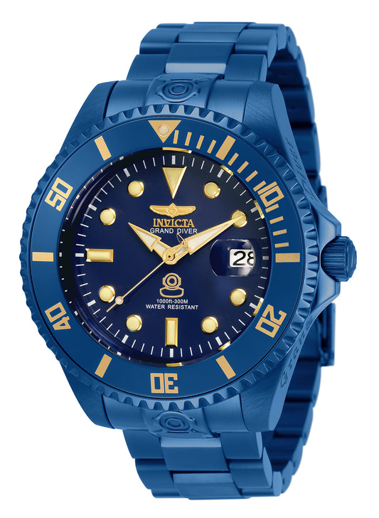 Invicta Men's 33387 Pro Diver Automatic 3 Hand Blue Dial Watch