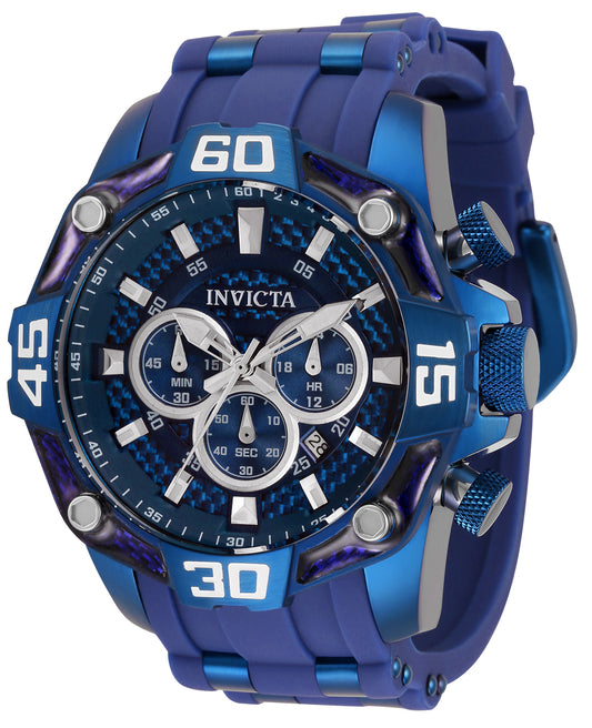 Invicta Men's 33842 Pro Diver Quartz Chronograph Blue Dial Watch