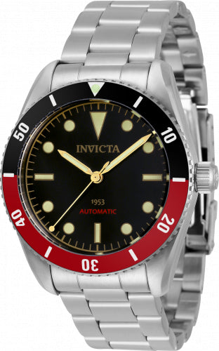 Invicta Men's 34334 Pro Diver  Automatic 3 Hand Black Dial Watch