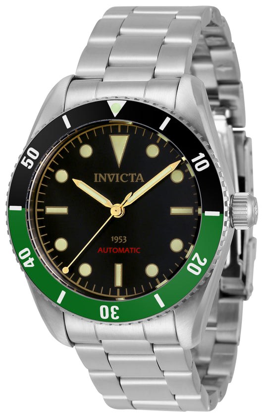 Invicta Men's 34335 Pro Diver  Automatic 3 Hand Black Dial Watch