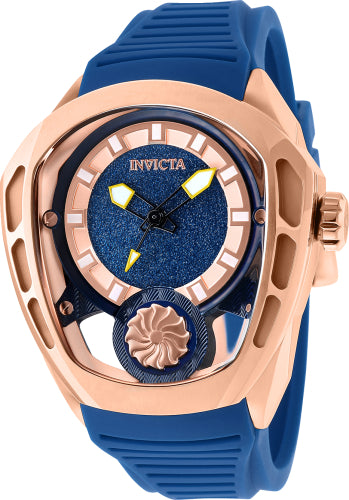 Invicta Men's 35444 Akula Automatic 3 Hand Rose Gold, Blue Dial Watch