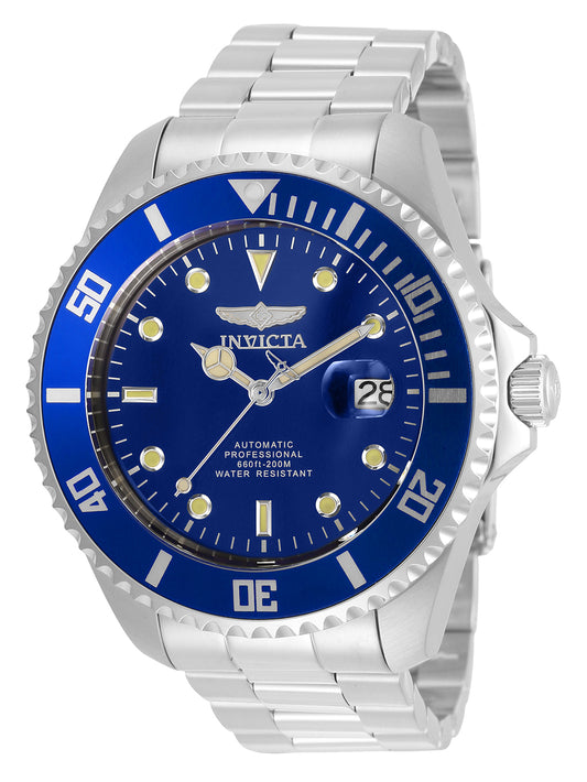 Invicta Men's 35718 Pro Diver Automatic 3 Hand Blue Dial Watch