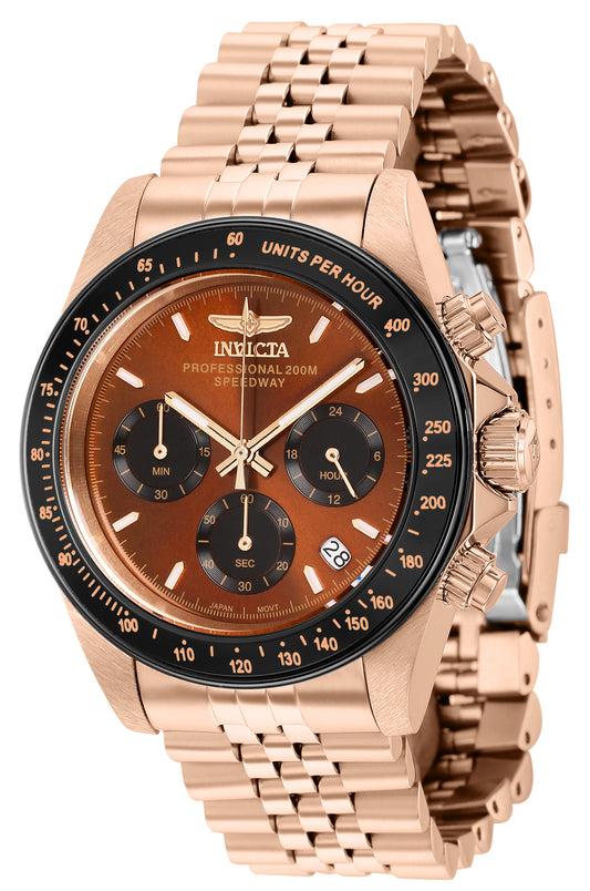 Invicta Men's 36736 Speedway Quartz Chronograph Black, Brown Dial Watch