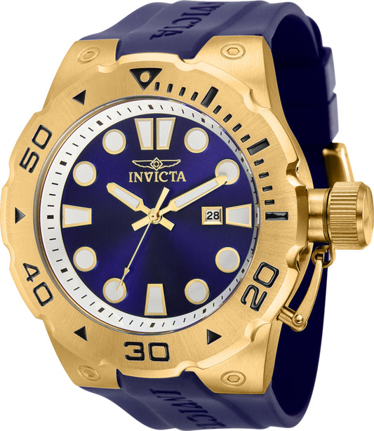 Invicta Men's 36991 Pro Diver Quartz 3 Hand Blue Dial