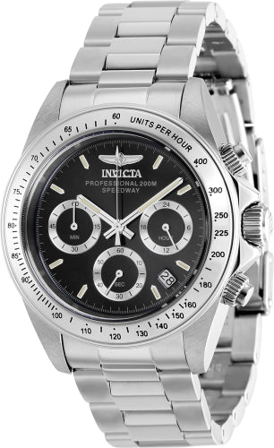 Invicta Men's 37168 Speedway Quartz Chronograph Black Dial Watch