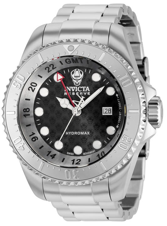 Invicta Men's 37217 Reserve  Quartz 3 Hand Black Dial Watch