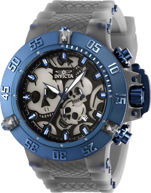 Invicta Men's 37329 Subaqua Quartz Chronograph Black, Blue, White Dial Watch