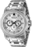 Invicta Men's 37985 Pro Diver Quartz Chronograph Silver Dial Watch