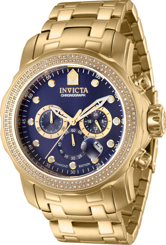 Invicta Men's 37989 Pro Diver Quartz Chronograph Blue Dial Watch