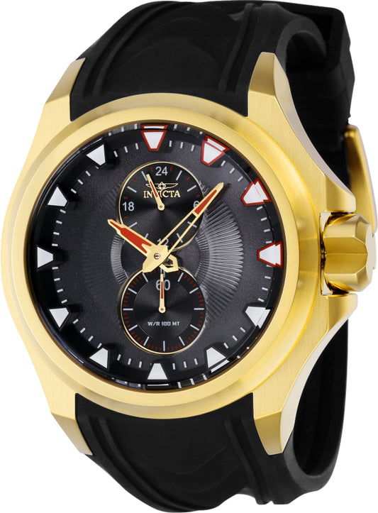 Invicta Men's 38014 S1 Rally Quartz Multifunction Black Dial Watch