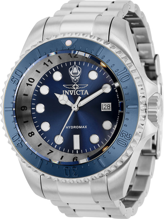 Invicta Men's 38019 Hydromax Quartz 3 Hand Blue Dial Watch