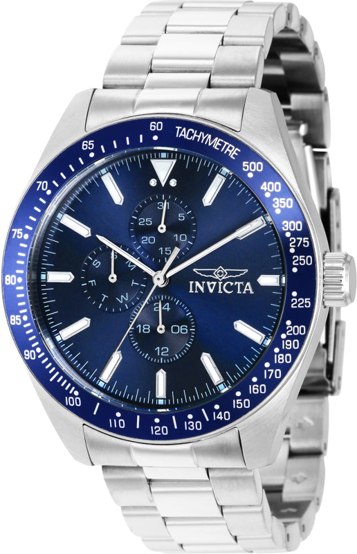 Invicta Men's 38965 Aviator Quartz Multifunction Blue Dial Watch