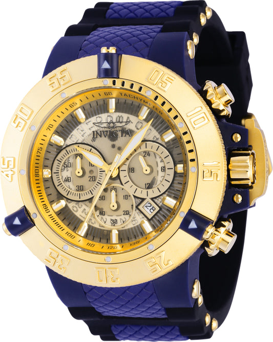 Invicta Men's 39005 Subaqua Quartz Chronograph Gold, Ivory Dial Watch