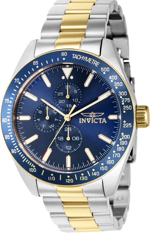 Invicta Men's 39076 Aviator Quartz Multifunction Blue Dial Watch