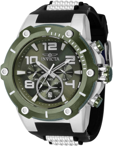 Invicta Men's 40894 Speedway Quartz Chronograph Green Dial Watch