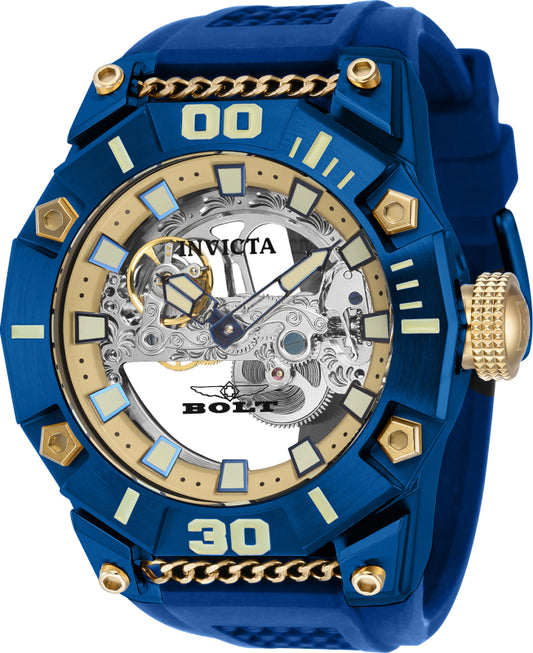 Invicta Men's 41676 Bolt Automatic 3 Hand Gold Dial Watch