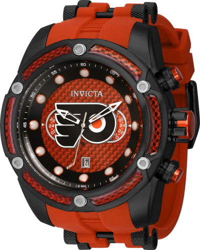 Invicta Men's 42283 Bolt Quartz 3 Hand Orange Dial Watch