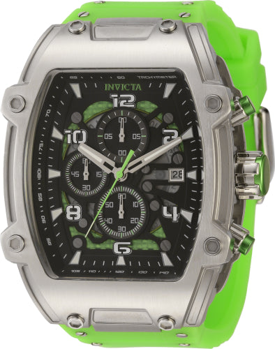 Invicta Men's 42346 S1 Rally Quartz Chronograph Black, Green Dial Watch