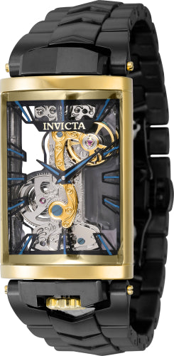 Invicta Men's 43093 Vintage Mechanical 2 Hand Black Dial Watch