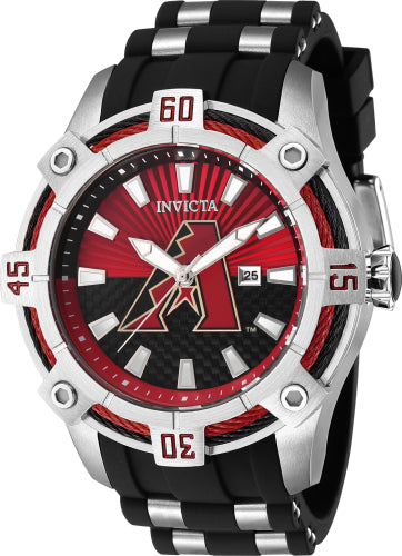 Invicta Men's 43259 MLB Arizona Diamondbacks Quartz Multifunction Red, Black Dial Watch