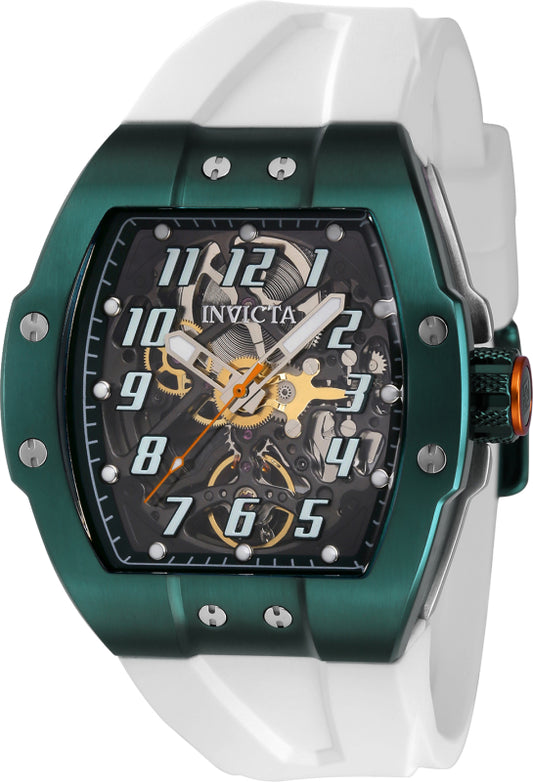 Invicta Men's 43519 JM Correa Automatic 3 Hand Green, Transparent Dial Watch