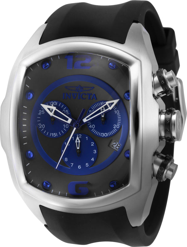 Invicta Men's 43637 Lupah Quartz Chronograph Grey, Blue Dial Watch