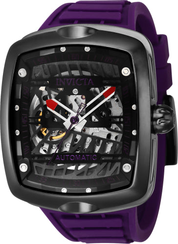 Invicta Men's 44041 S1 Rally Automatic 3 Hand Purple, Black Dial Watch
