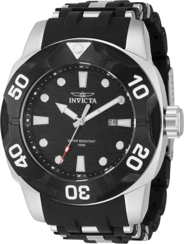 Invicta Men's 44116 Sea Spider  Quartz 3 Hand Black Dial Watch