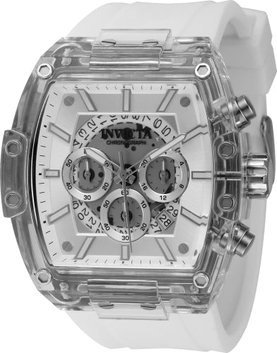 Invicta Men's 44347 S1 Rally Quartz Chronograph Silver Dial Watch