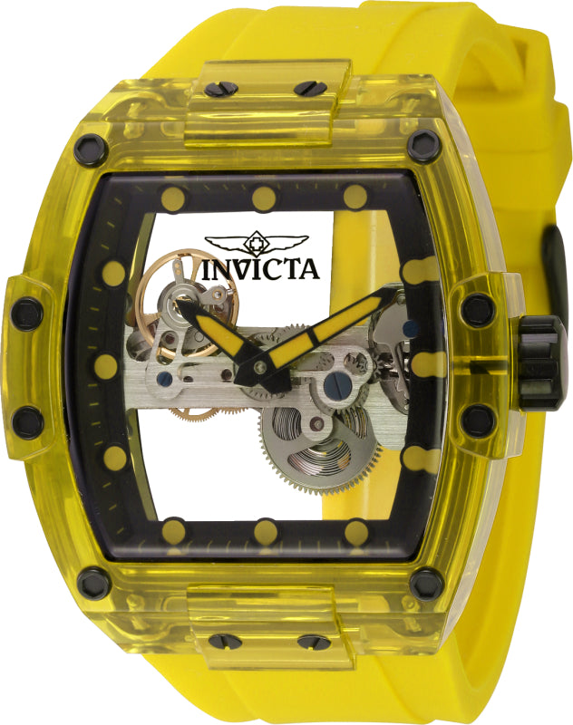 Invicta Men's 44364 S1 Rally Mechanical 2 Hand Silver Dial Watch
