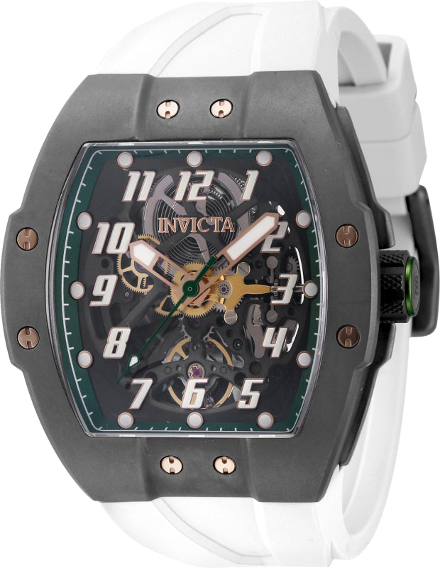 Invicta Men's 44405 JM Correa Automatic 3 Hand Green, Transparent Dial Watch