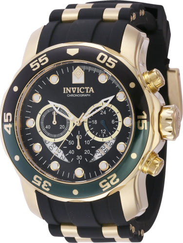 Invicta Men's 44522 Pro Diver Quartz Chronograph Black Dial Watch