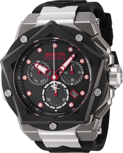 Invicta Men's 44575 Helios Quartz 0 Gunmetal, Red, Black Dial Watch