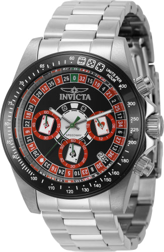 Invicta Men's 44643 Speedway Quartz Chronograph Black Dial Watch