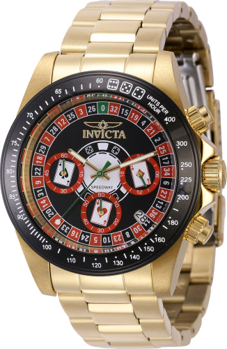 Invicta Men's 44644 Speedway Quartz Chronograph Black Dial Watch