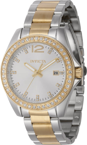 Invicta Women's 44841 Angel Quartz 3 Hand Silver Dial Watch