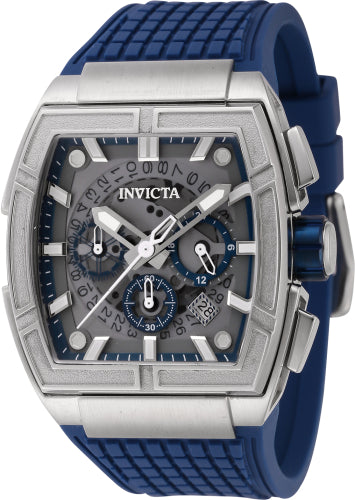 Invicta Men's 44884 S1 Rally Quartz Multifunction Dark Blue, Grey Dial Watch