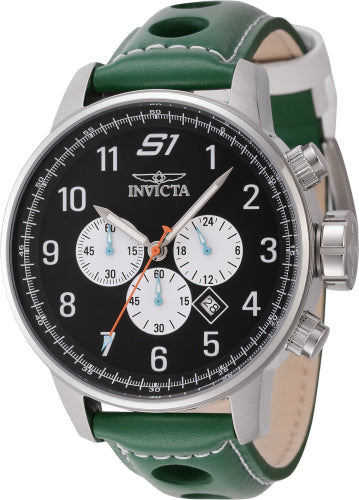 Invicta Men's 44952 S1 Rally Quartz Chronograph White, Black Dial Watch